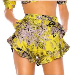 Camila Coelho Corelida Shorts | in Yellow Floral | size XS | in great condition